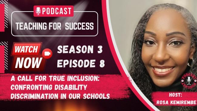 Embedded thumbnail for A call for True Inclusion: Confronting Disability Discrimination in Our Schools A call for True Inclusion: Confronting Disability Discrimination in Our Schools - Sn. 3 - Ep. 8